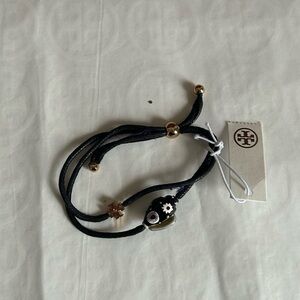 Tory Burch Shell Slider Bracelet In Tory Gold Black Multi